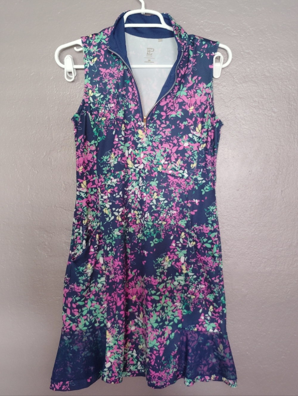 EP New York Sleeveless Golf Tennis Dress Floral